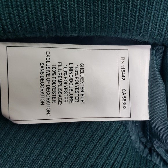 Empyre Quilted Bomber Jacket M Green Rose Embroidery Est 1999 - Picture 9 of 9